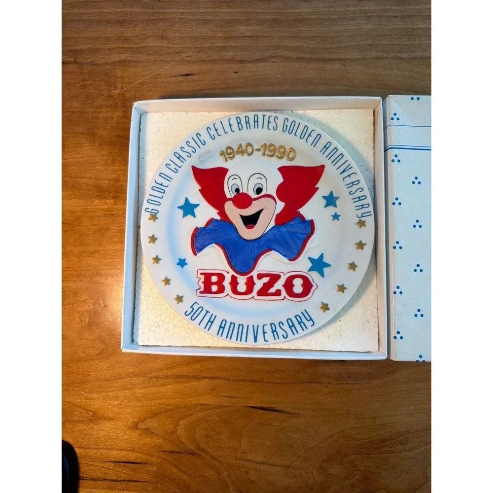 Vintage Schmid Bozo the Clown 50th Anniversary Limited Edition Collector Plate 1
